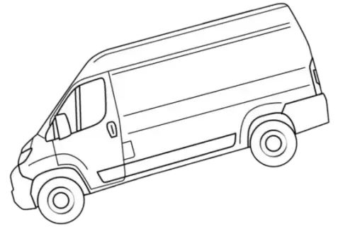 Moving van illustration